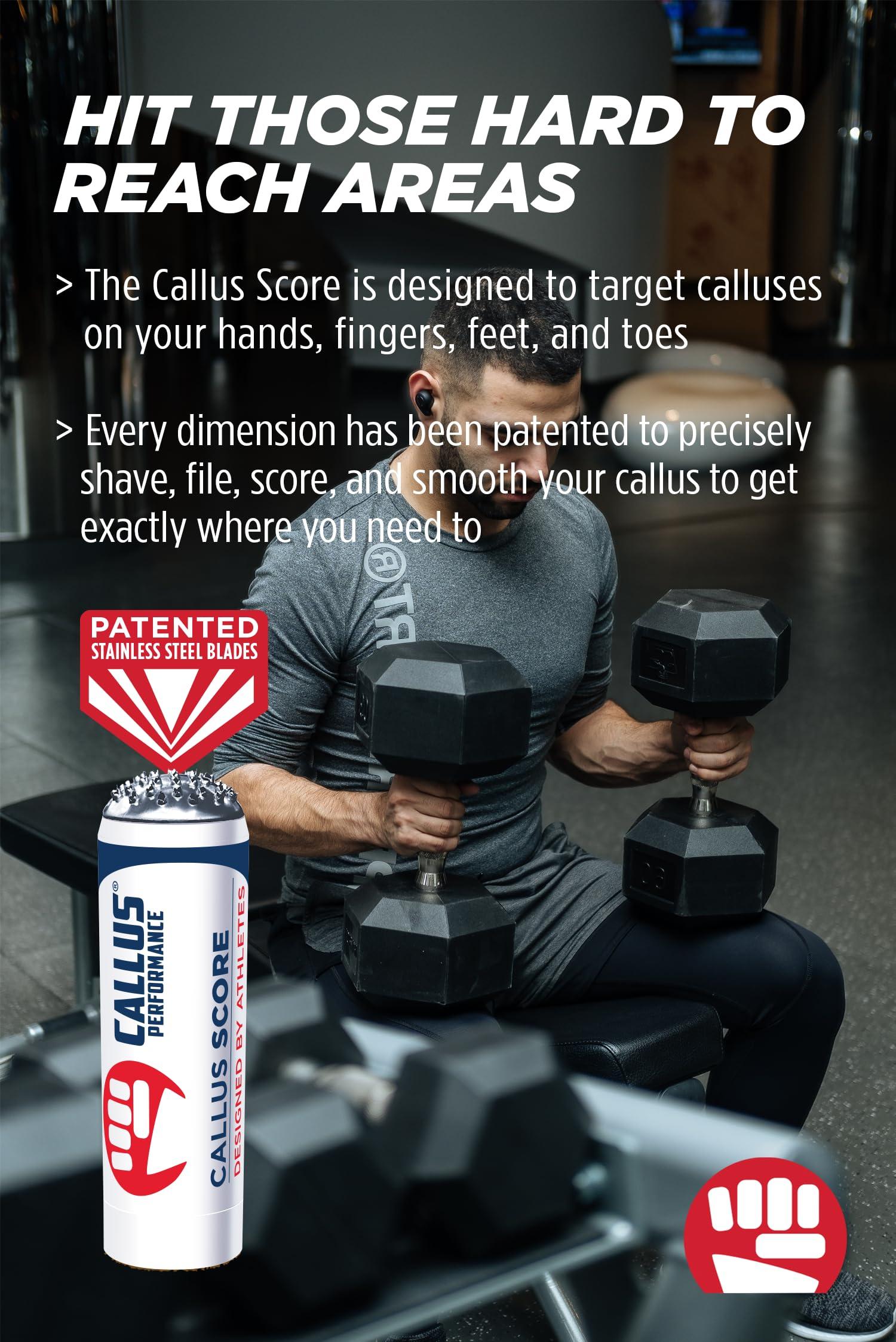 Callus Performance Callus Performance Callus Performance - The Ultimate Callus Remover for Crossfit Athletes and high Friction Hand use. l Remove unwanted Calluses I Prevents Ripping and Tearing of Hands I