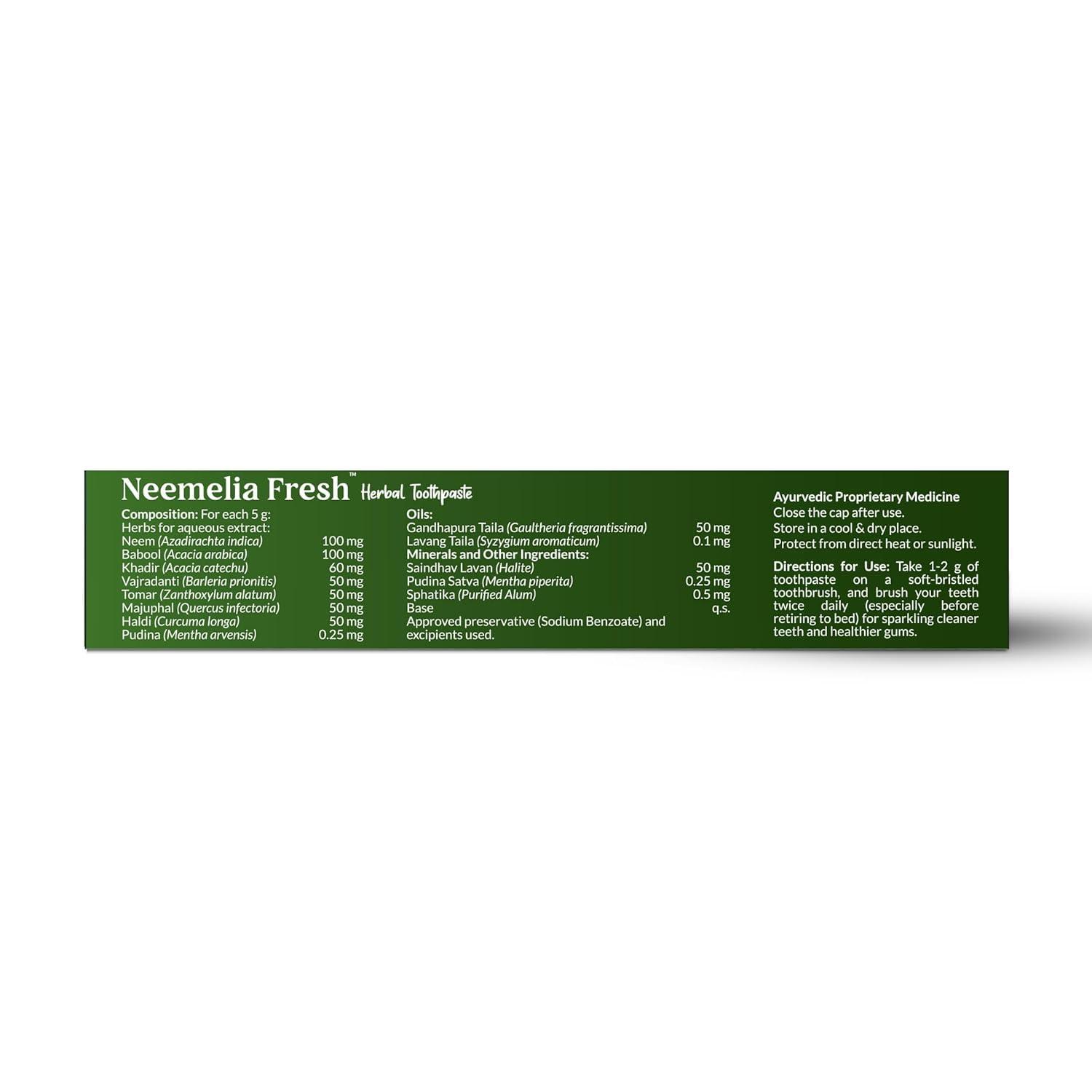 MPIL MPIL Neemelia Fresh Toothpaste | For Healthy Gums & Strong Teeth 100gm (Pack of 1)