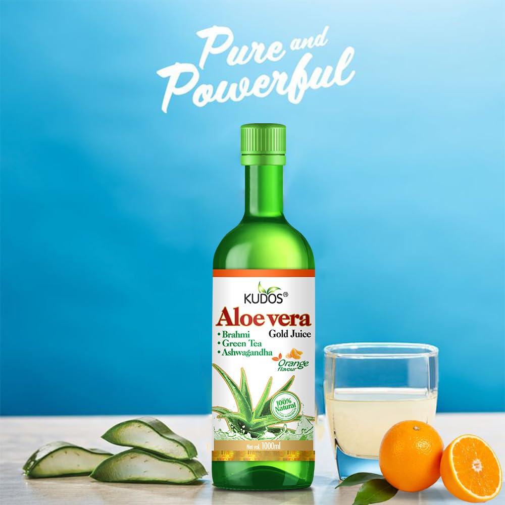 Kudos Ayurveda Kudos Ayurveda AloeVera Gold (Orange Flavour) Health Drink Liquid 1000ml