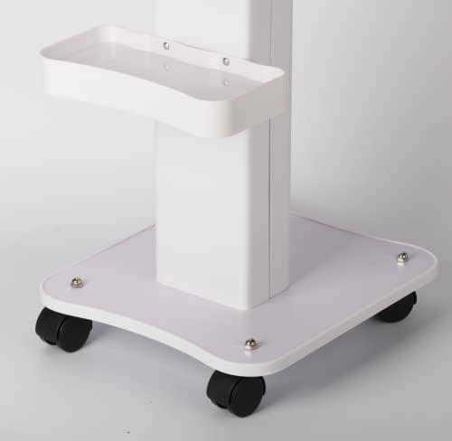 KIYO KIYO Beauty Salon Trolley Cart, Professional Trolley Wheel Stand Hair Salon Beauty Mobile Cart White Storage Spa Cart Rolling Trolley Hair Instrument