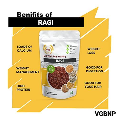 VGBNP VGBNP 100% Natural & Original Finger Millet,Kezhvaragu (Ragi Whole grain/ragulu) Pure Nachani,Ragi Seeds (Mandua | Nagli | Mandia) Healty Grains Fibre Rich Ragi- 1kg