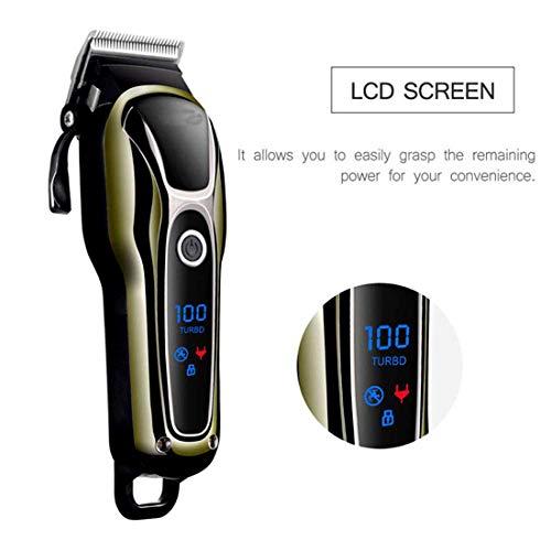 OSL OSL AC-DC Rechargeable Kemeii Cordless & Corded Waterproof Professional Hair Clipper Beard Mustache Trimmer Powerful Electric Razor for Men With LED Display Multicolor (6 Month Warranty)