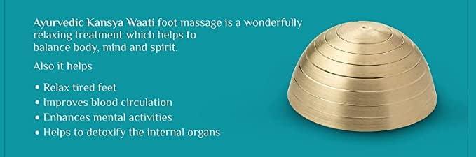 R A Products R A Products Electric Kansya Wati for Foot Massage/Acupressure Health Care Tool Therapy Padabhyanga Ayurvedic Kansa wati Foot Massager (Multi color)