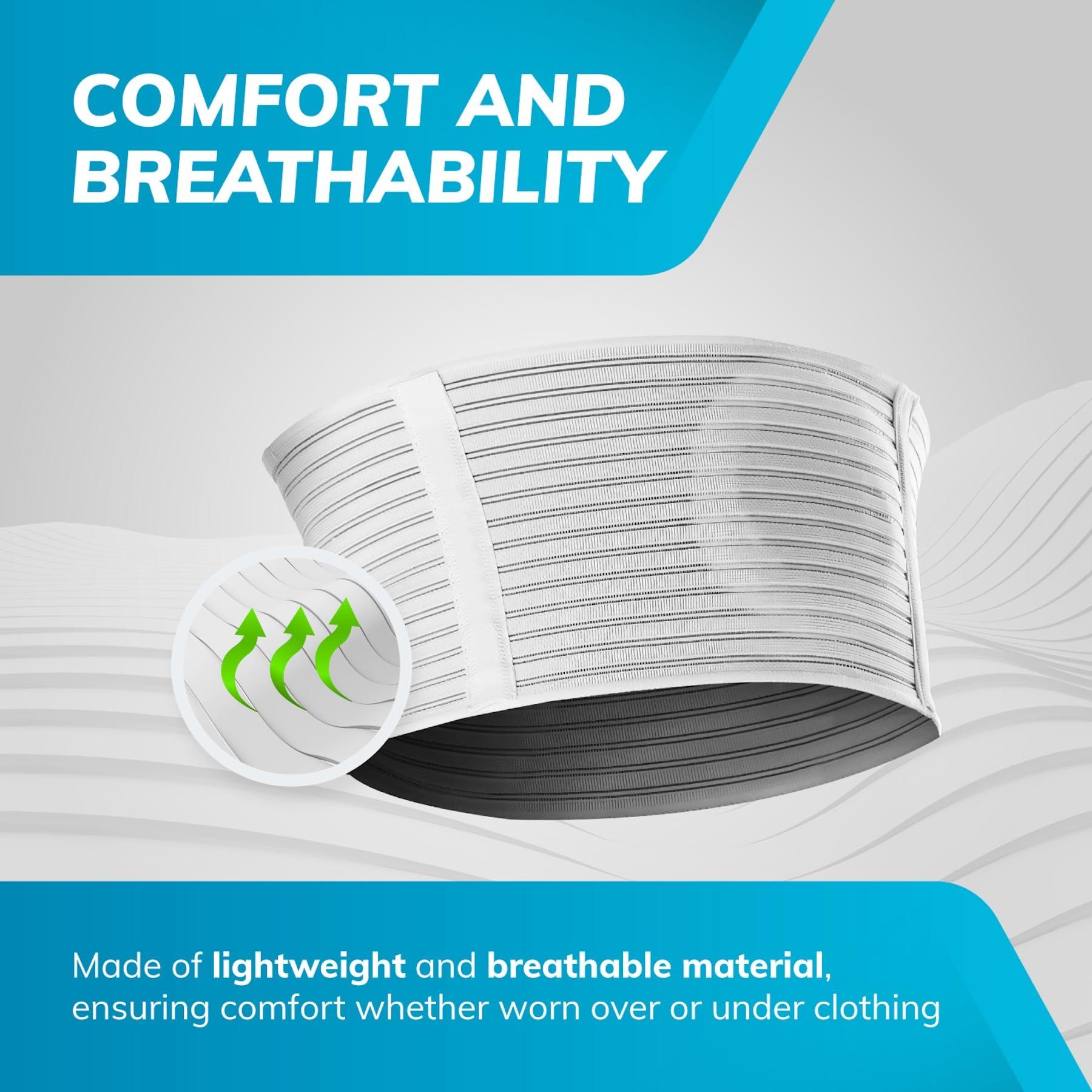 BraceAbility BraceAbility Hernia Belt for Men & Women | Stomach Truss Binder with Compression Support Pad for Abdominal, Umbilical, Navel & Belly Button Hernias - S/M (New & Improved) Fits 28\"-40\"