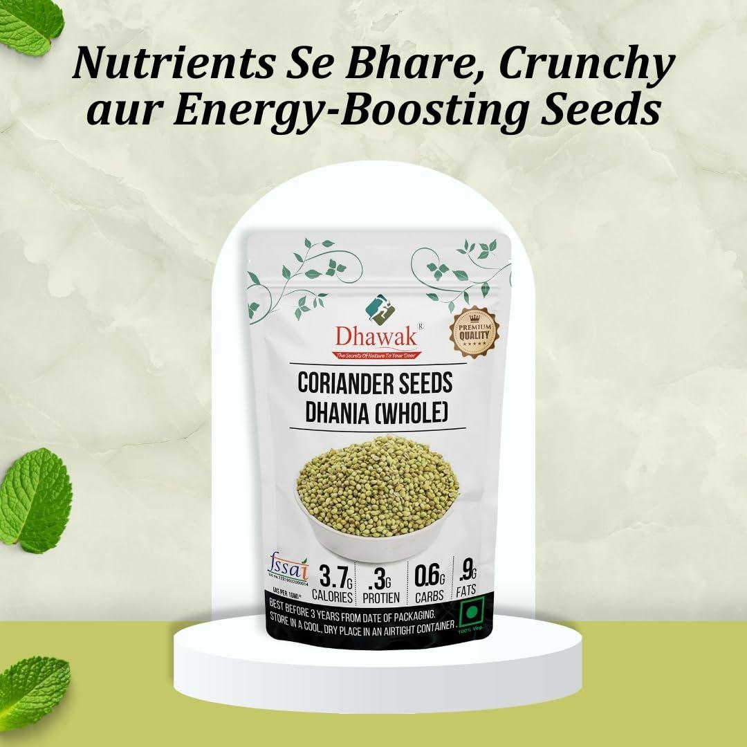 DHAWAK Dhawak Coriander Seeds Whole - 700 GMS. | Dhaniya Seeds | Sabut Dhania | Whole Dhania Seeds | Dhania Whole