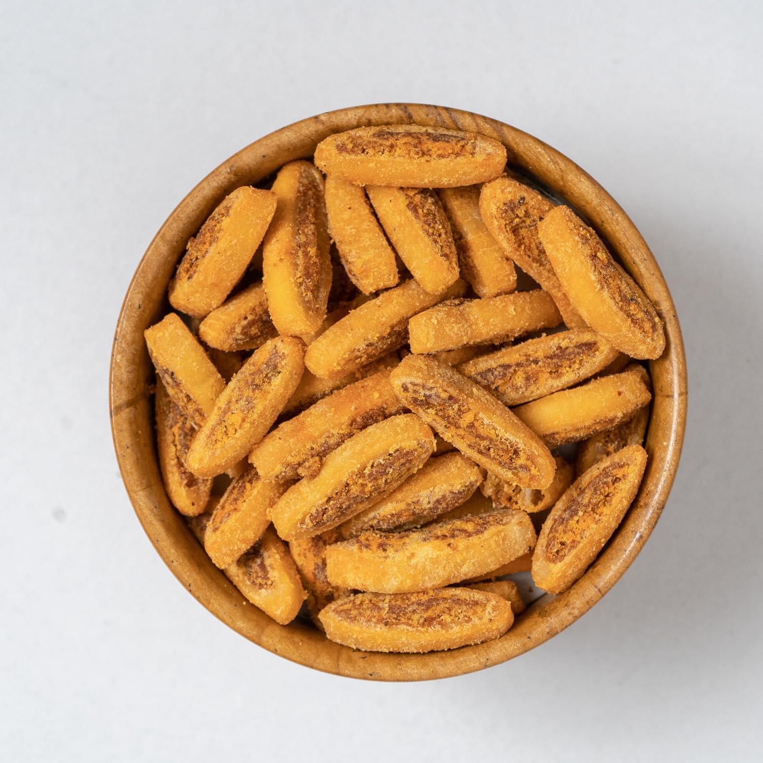 Jagdish Farshan Jagdish Farshan Cheese Bhakharwadi Namkeen || 500 GMS Pack of 2