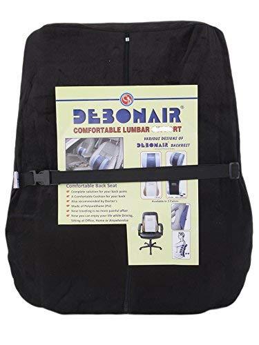Oshotto Oshotto Debonair Orthopaedic Back Rest Office/Home Chair Lumbar Support Cushion Compatible with Tata Tigor (Black)