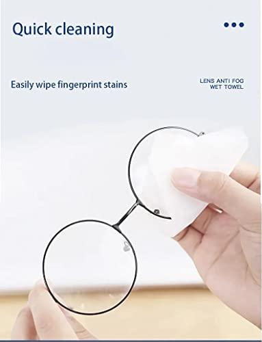 BRAINLE BRAINLE Lens Cleaning Wipes, Eye Glass Cleaner Tissues, Anti-Fog, Aqua Lens Cleaner for Spectacles, Cleans Glass lens solution and Plastic, Camera Cleaning Kit, iphone cleaning kit(100 Count)