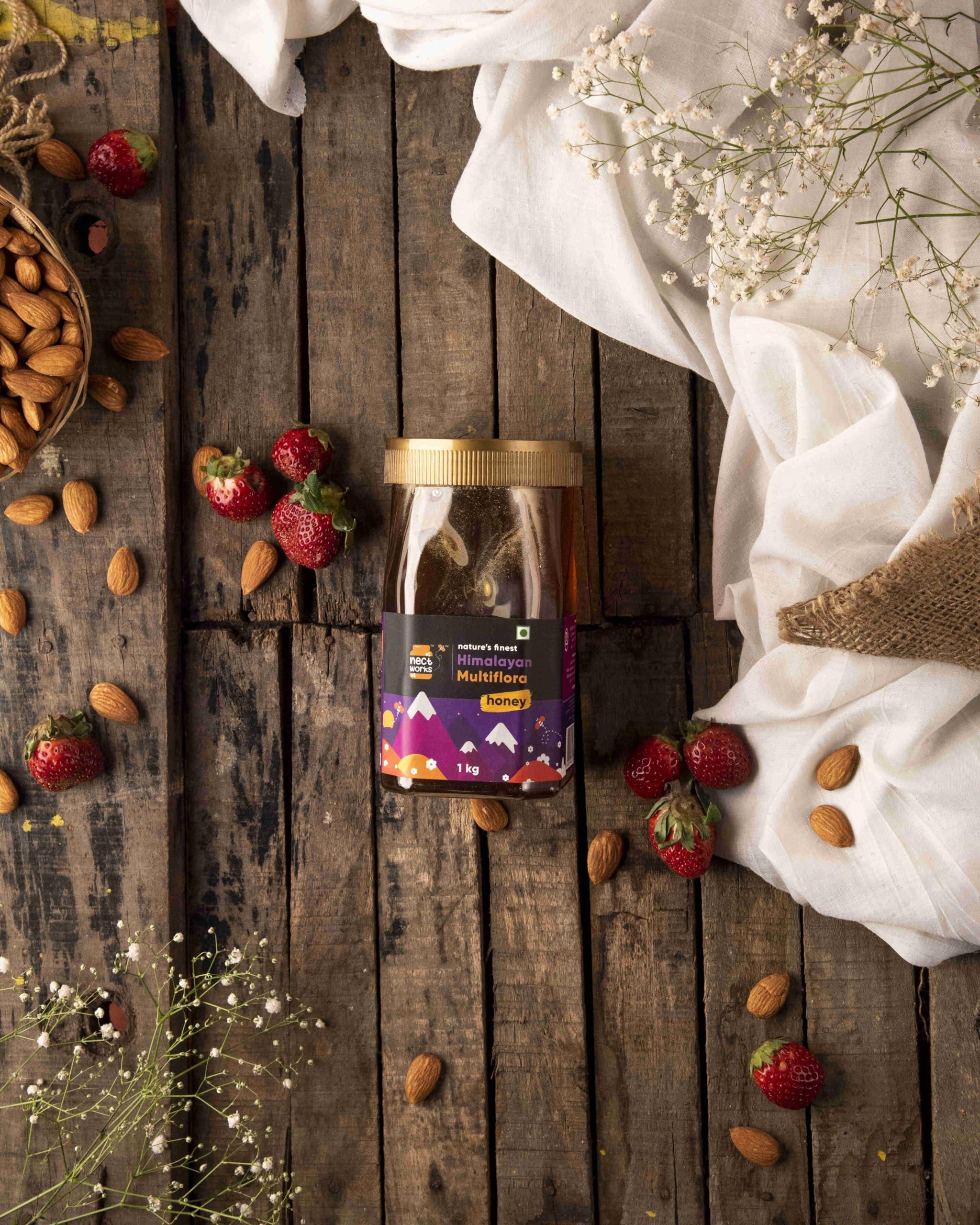 NECTWORKS NectWorks Himalayan MultiFlora Honey, 100% Natural Pure Honey, 1Kg
