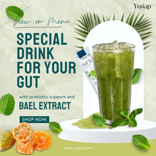 YUGAP WELLNESS Yugap Yugut Health Sachets | Bael Extract, Prebiotic Dietary Fiber | Supports Digestive Health, Regular Bowel Movements, Gut Integrity, and Immune Function (Pack of 1)
