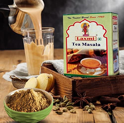 Laxmi LAXMI Aromatic Tea Masala Powder with 100% Natural Ingredients - 100GM (50 gm -pack of 2) [250 Cups]