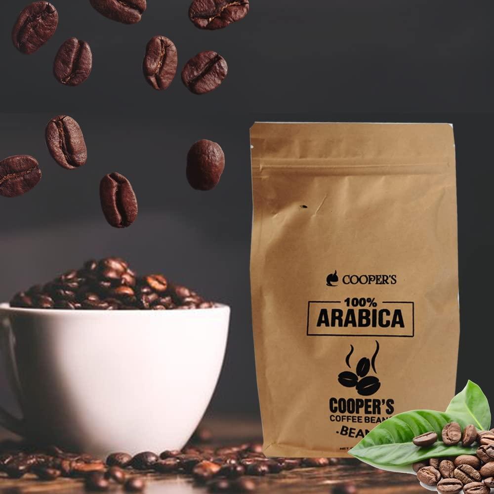 Generic Coopers 100% Arabica Coffee Beans | 500gms | Ground Coffee | Rich Strong Dark Roast for Frech Press, Filter, Drip | Cooper's Arabica
