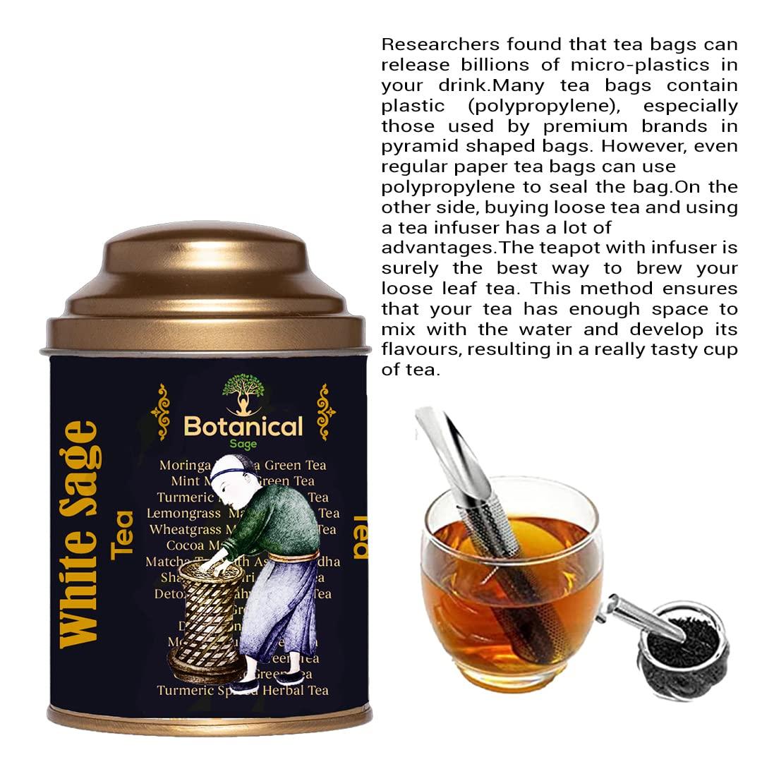 Botanical Sage Botanical Sage- Sage Tea 100g With free Tea Infuser | Californian White Sage | Selected | Luxury Tea