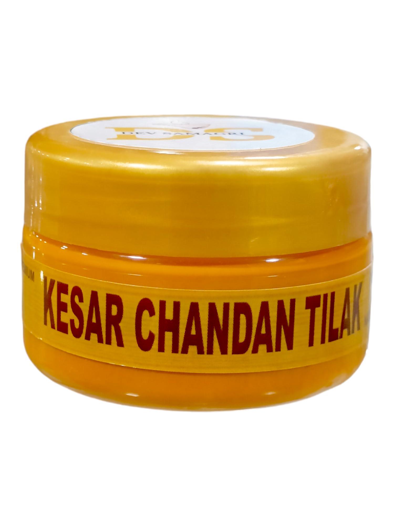DEV SAMAGRI DEV SAMAGRI Natural Liquid Kesar Chandan Tilak/Pure Kesar Asthagandh Chandan Tilak (50g)