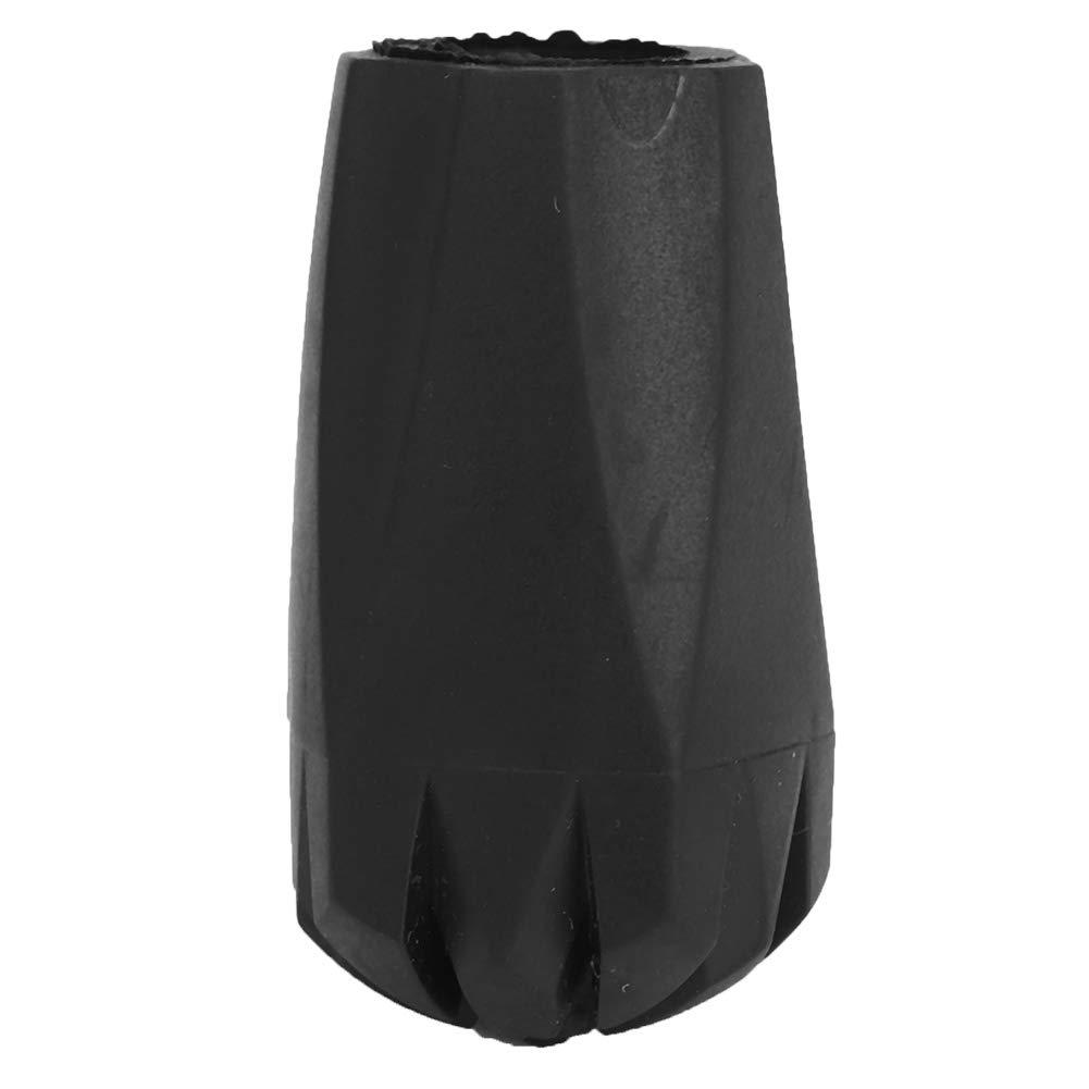 Worem Walking Stick Tip Cap, Walking Stick Cover Rubber for Rocks(Black Padded Foot Cover)