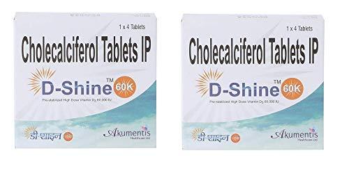 D-Shine D-Shine 60K Tablets - 4 Count (Pack of 2)