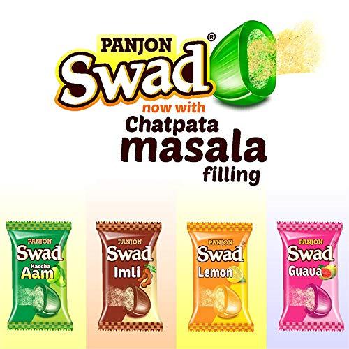Swad Swad Candy Jar (Digestive & Tangy Indian Masala Flavour Sweet Toffee) Vegan & Gluten Free, 150 Candies Jar