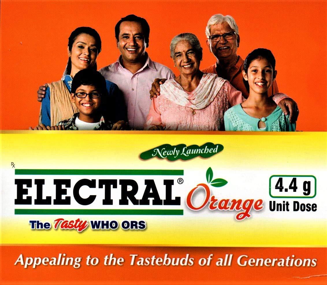 Electral Electral FDC ORS Orange - Pack of 50 Sachets x 4.40 g