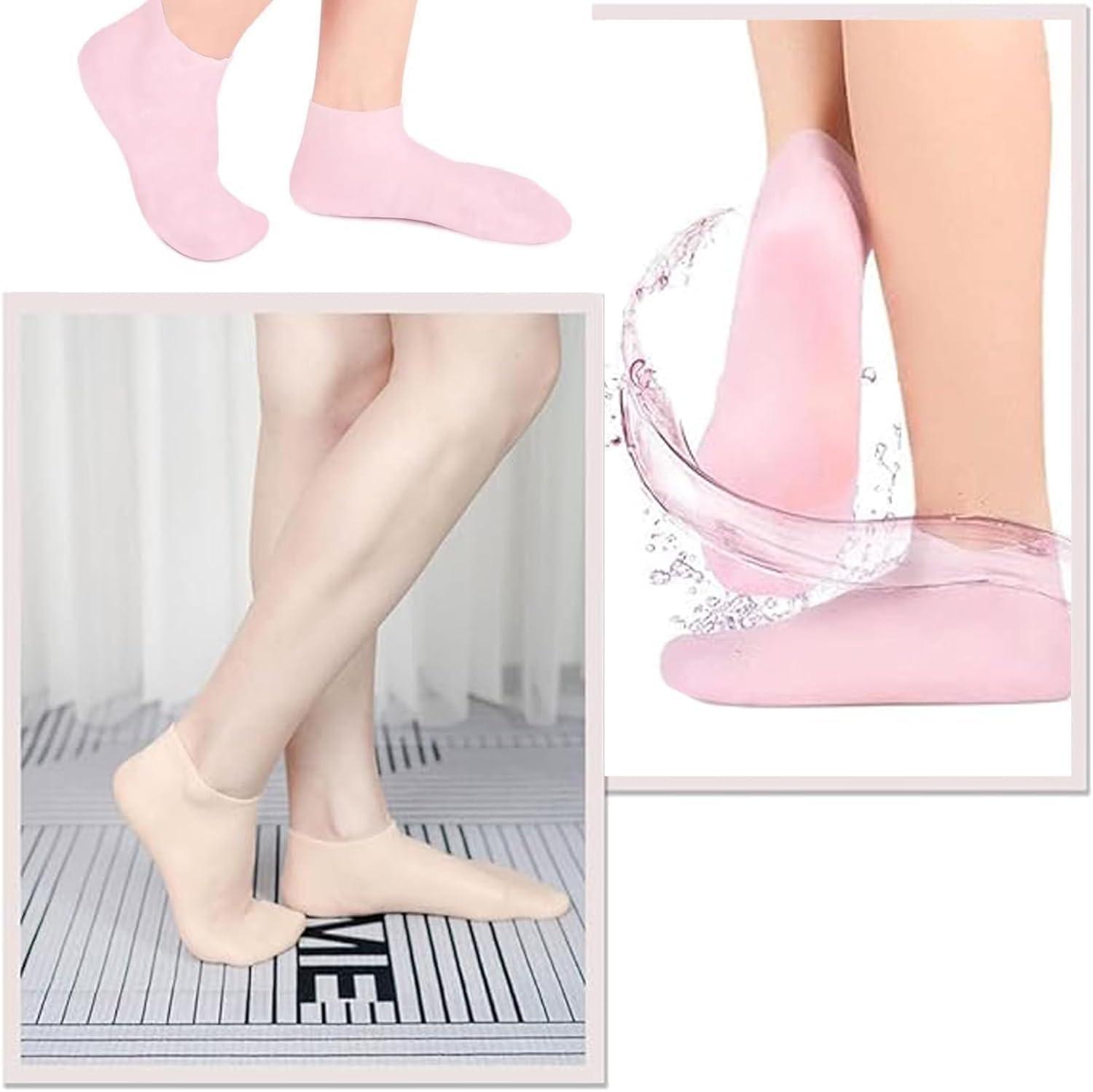 Clefairy Clefairy Moisturizing Socks Overnight Spa Cotton Socks Treatment Intensive Repair Dry Cracked Feet Overnight Spa Socks Foot Cream Socks Moisture Socks Moisture Heel Socks