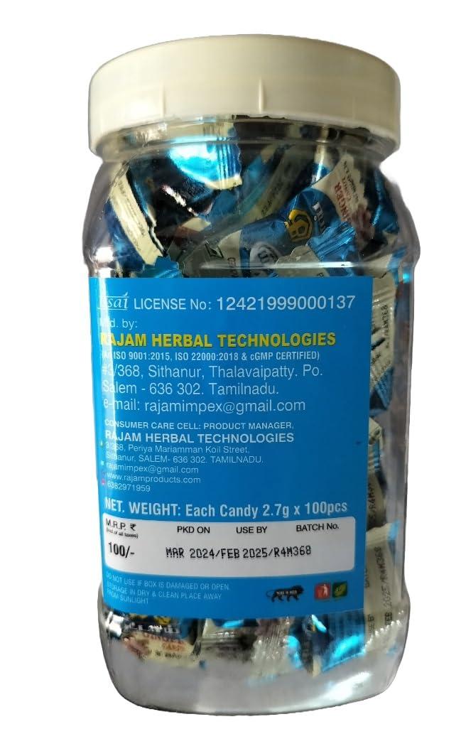 Rajam Rajam Dried Ginger Candy 270 Gram (Rs.1 pouch * 100 candy) - Sukku Mittai