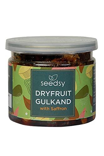 SEEDSY SEEDSY Natural Gulkand 200gms and Dryfruit Gulkand 200gms Sundried Made with Pink Rose Petals, Mishri - Rock Sugar, Almond, Cashew, Pistachios, Cardamon - Elaichi, Saffron / Kesar  400gms