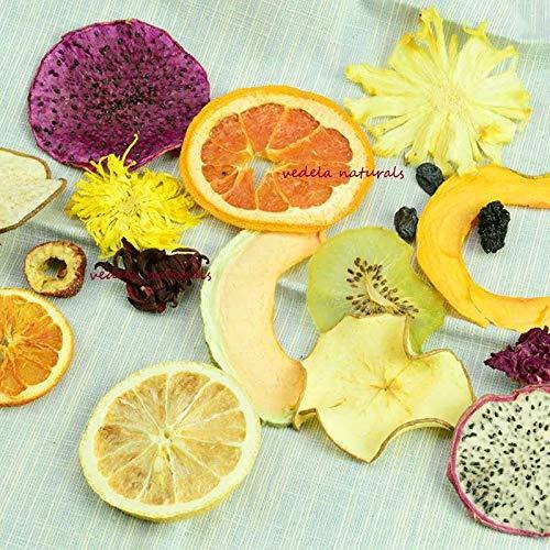 VÉDELA Naturals VÉDELA Naturals-Mixed Dried Fruits| Gluten Free | Vegan| Fruit Tea | Mix dried Fruit Slices for tea and cocktails |Cake| Pack of 20 Combination