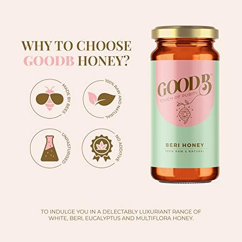 GOODB GOODB Honey NMR Certified | 100% Pure, Raw and Natural | Unprocessed & Unpasteurized Organic Honey from Forest | No Sugar Adulteration (Beri Honey, 500 Gms)