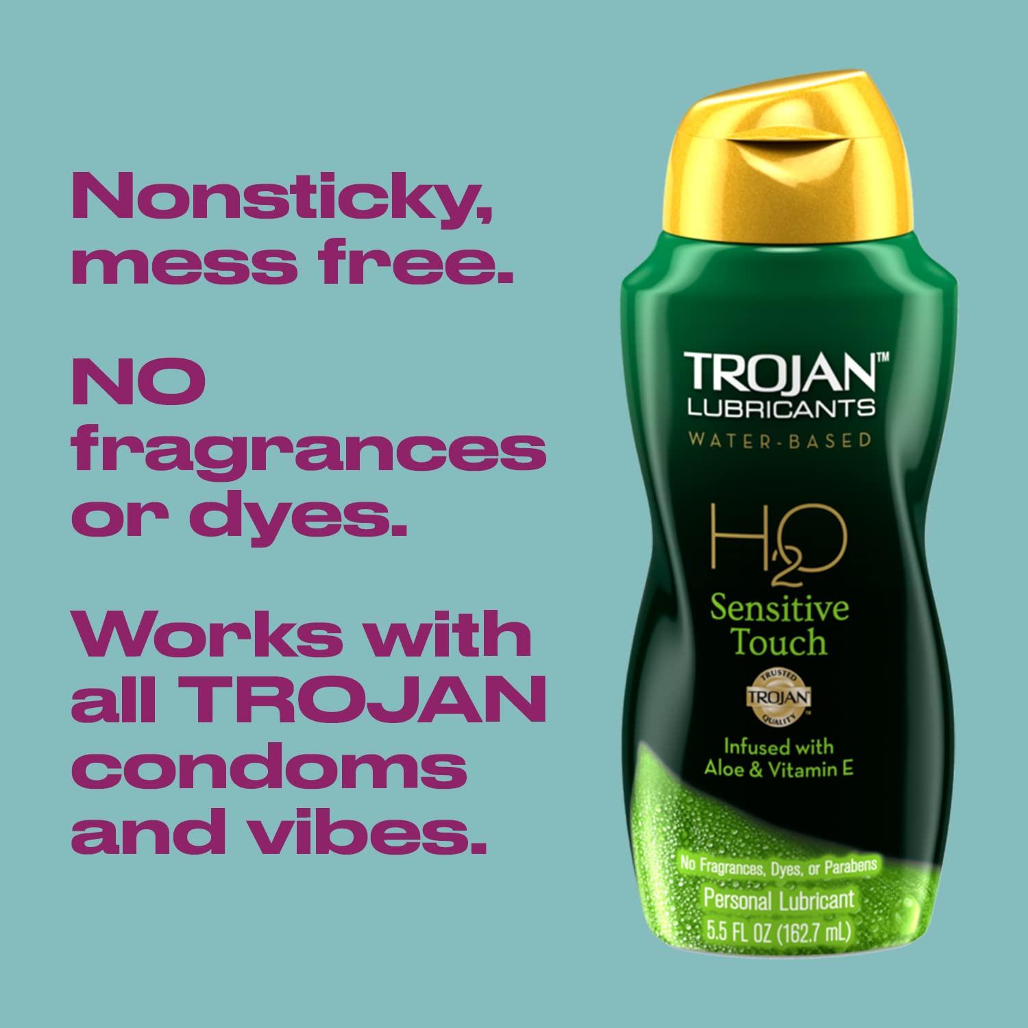 TROJAN H2O Sensitive Touch Lubricant 5.5oz by Trojan