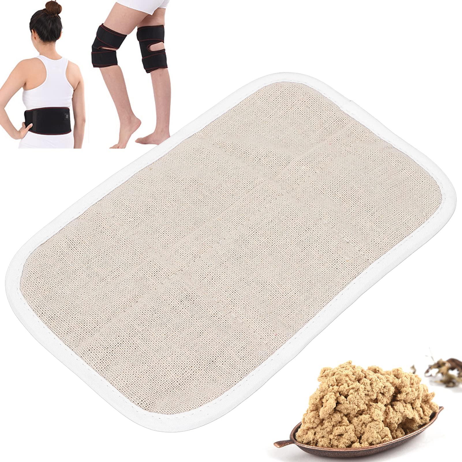 Fabater Moxibustion Bag, Hot Compress Moxa Bag Heat Insulation Cotton and Linen Rounded Rectangular for Waist and Knee Protectors