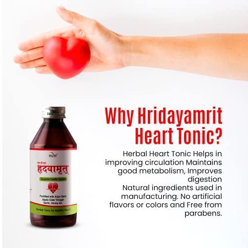 M.D.M. HERBACEUTICALS MDM Hridayamrit Heart Tonic Enriched With Arjuna, Garlic, Lemon, Ginger, Apple Cider Vinegar and Honey
