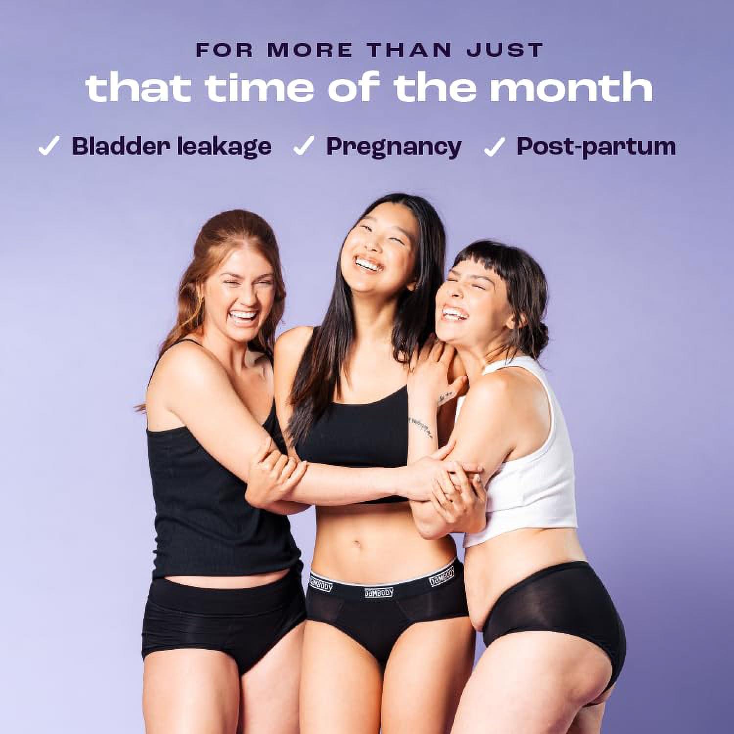 Bambody Bambody Absorbent Brief: Super Comfy Period Panties, 1pkbk, X-Small