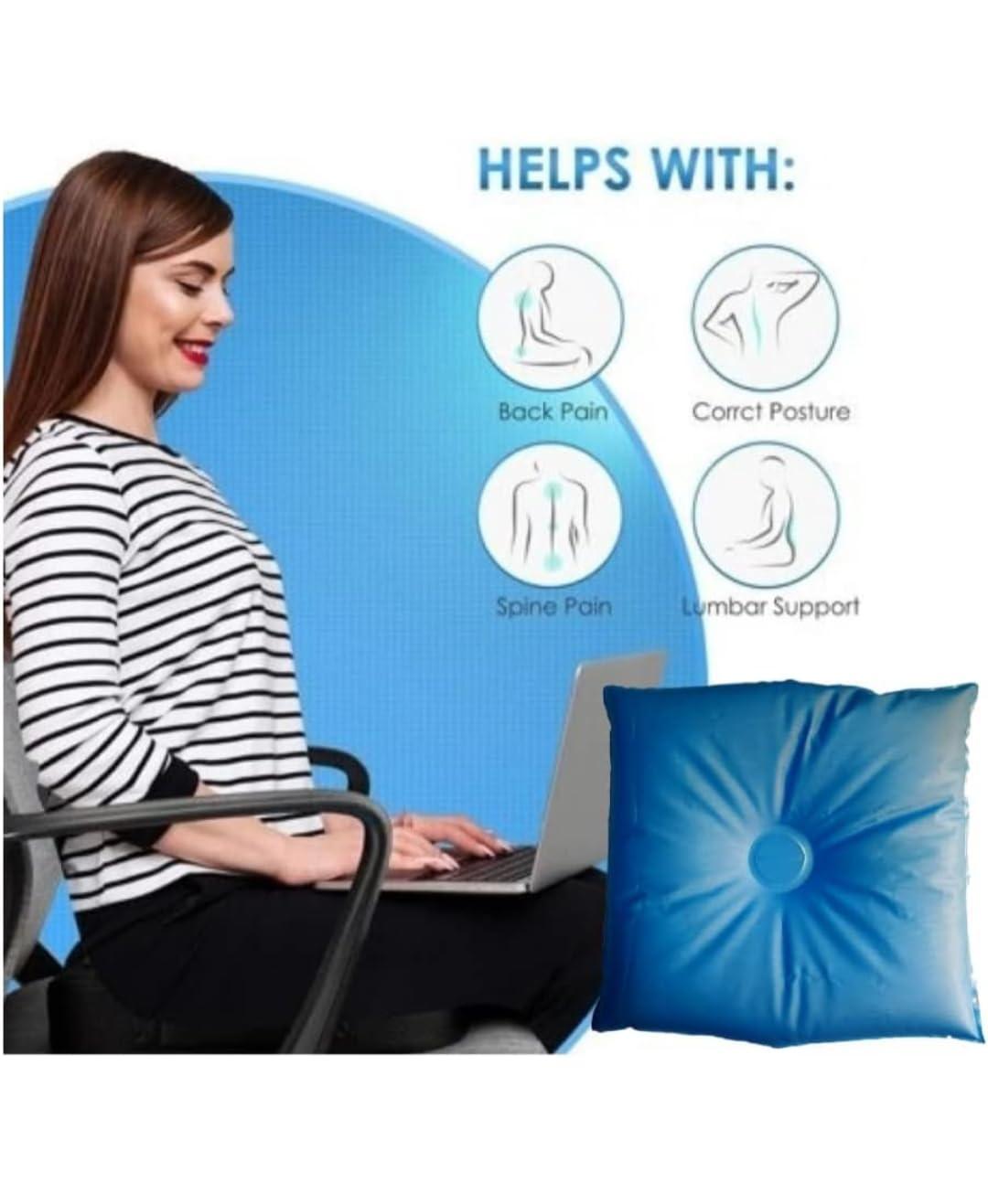 SAFE ANB TOUCH SAFE ANB TOUCH Water Cushion for Chair | Car Cushion for Car Seat, Pregnancy, Old People, Office Chair with Active Cooling, Water Cushion