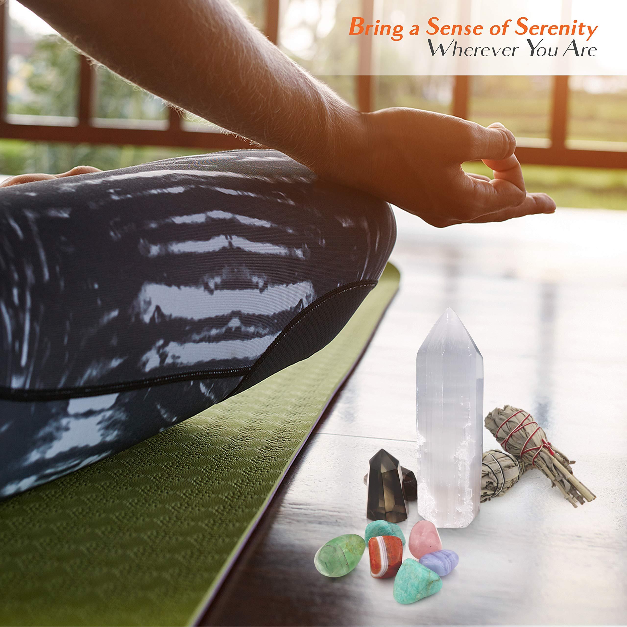 Om Zone Om Zone 6-inch Moroccan Selenite Tower Large Crystal Point Wand Generator Obelisk for Energy Cleansing, Meditation, Reiki, Intuition, Spiritual Healing, Collection of Healing Crystals and Stones. (1)