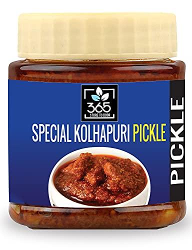 365 STORE TO DOOR 365 STORE TO DOOR Special Kolhapuri Pickle, 500g | Achaar | Chutney | Homemade, No Preservatives, No Oil | 100% Pure & Hygiene | Ready to Eat