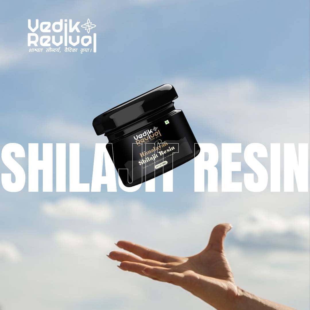 VEDIK REVIVAL Vedik Revival Pure Himalayan Shilajit Resin - Natural Rems for Endurance & Stamina - Organic Benefits with pure shilajit 20 gm