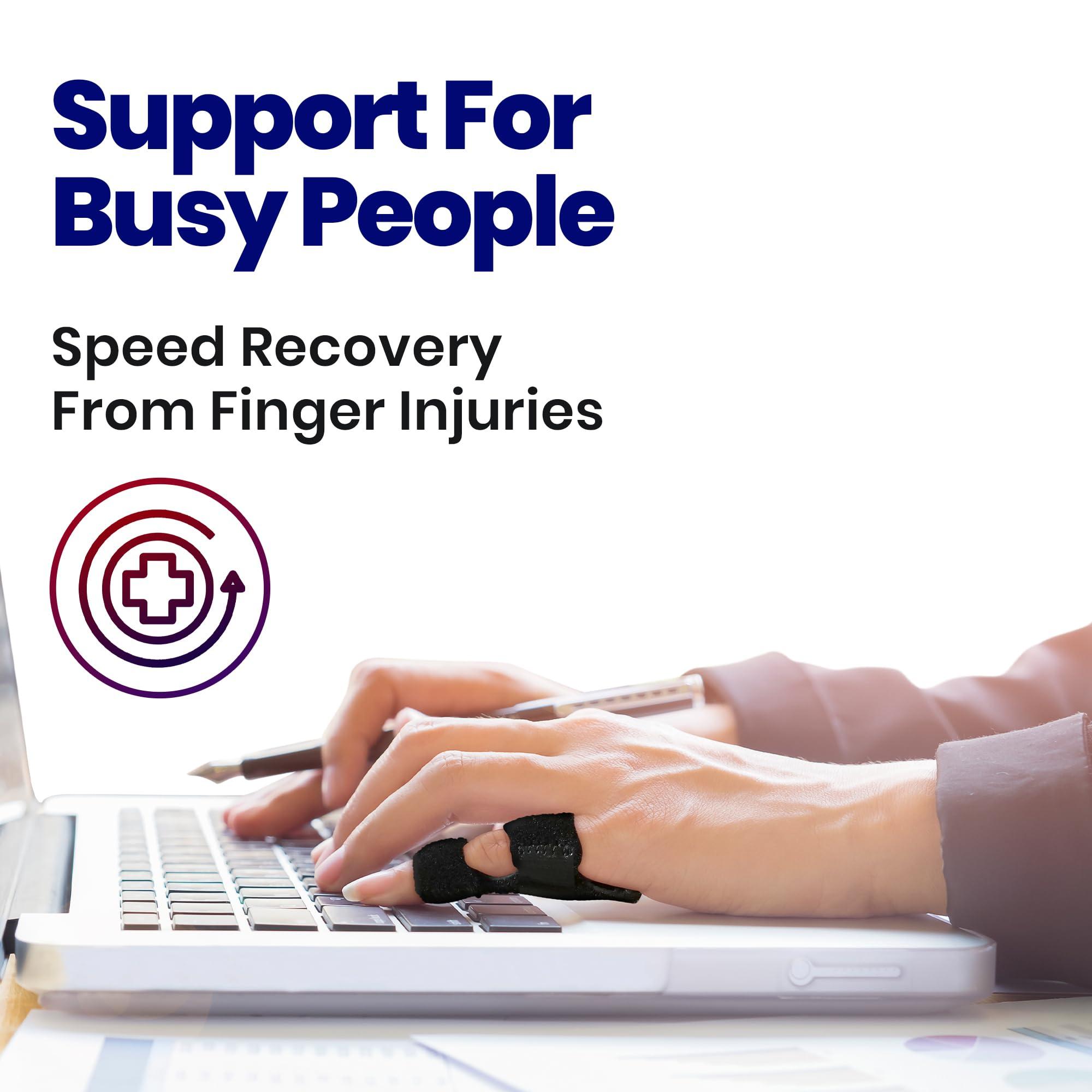 ARMSTRONG AMERICA Finger Brace Trigger Finger Splint - Straighten Broken or Bent Fingers & Thumbs. Mallet Finger Splint for Stenosing Tenosynovitis Finger Pain Relief or Locking Finger Tendon. Finger Stabilizer