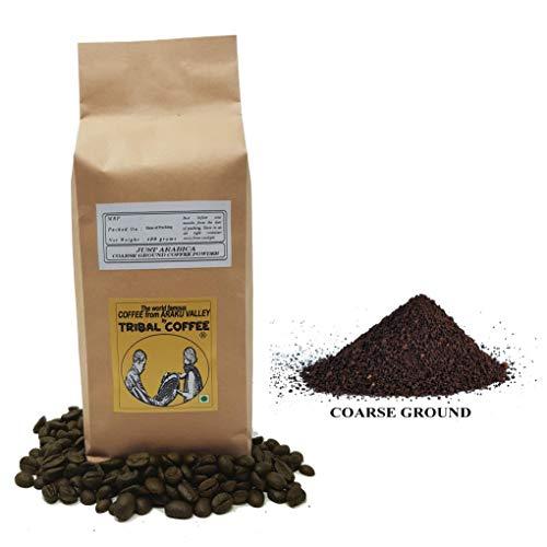 Tribal Coffee Tribal Coffee- Araku Valley Coffee Powder COARSE Ground for Filters (French Press, Aero Press and Pour Over Filters, etc)- 400 Grams (Just Arabica)
