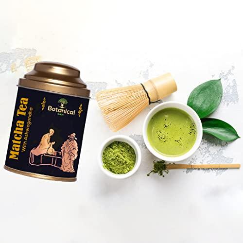 Botanical Sage Botanical Sage- Ashwagandha Matcha Green Tea 100g | Rich In Antioxidant | Japanese Matcha Green Tea With Ashwagandha | Selected | Luxury Tea