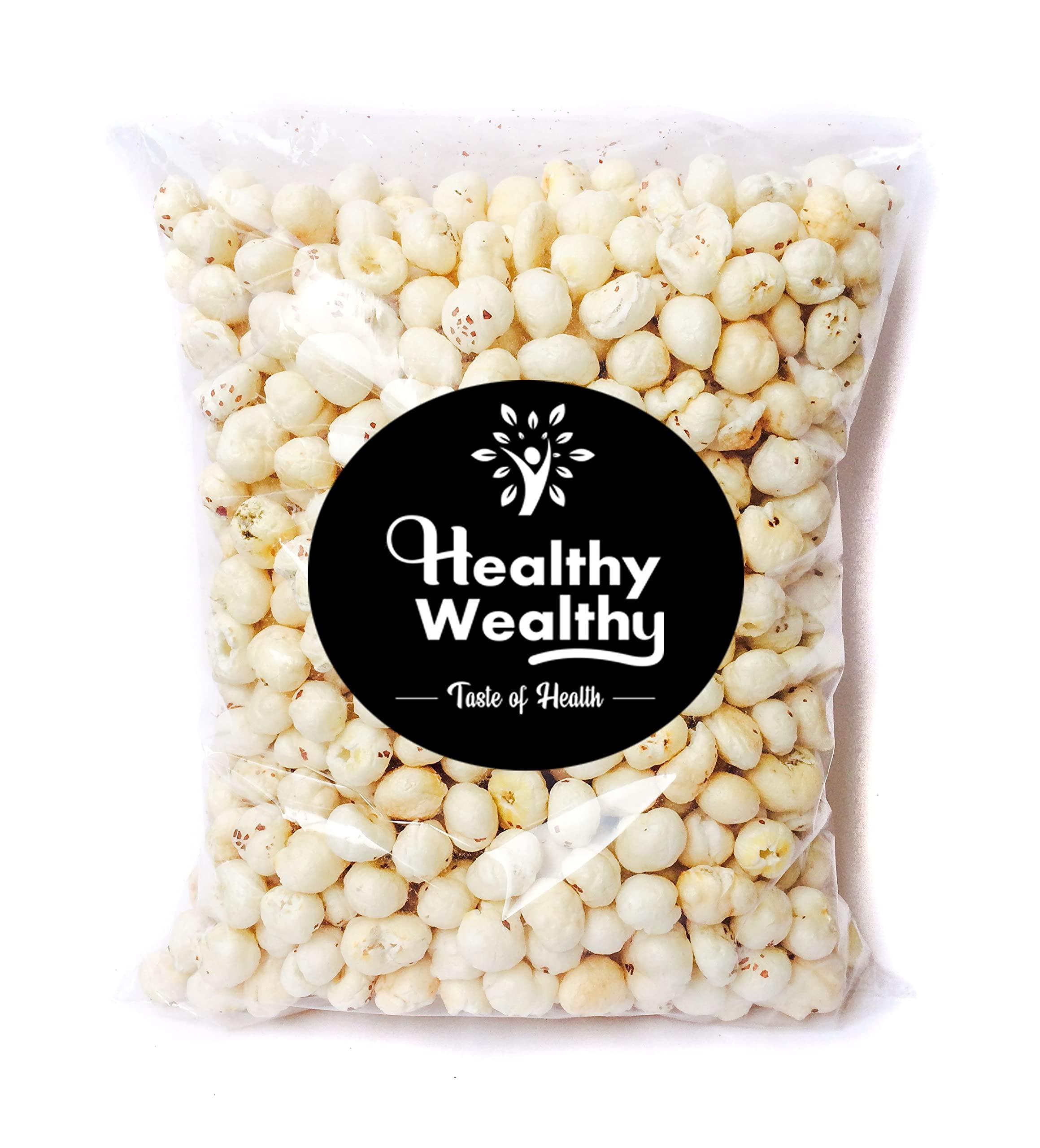 HEALTHY WEALTHY Healthy Wealthy Fox Nuts (Phool Makhana), lotus seeds (200 grams)