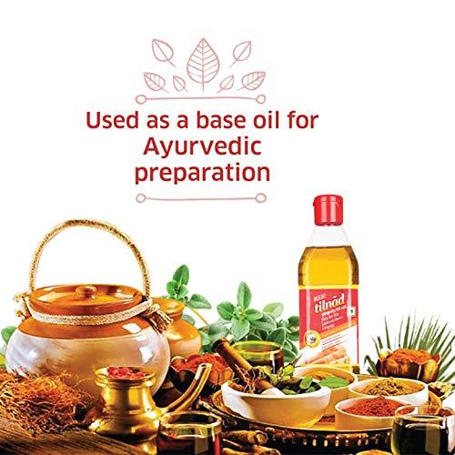 KLF tilnad KLF Tilnad Gingelly/Sesame Oil, 500 ml (Pack of 3)