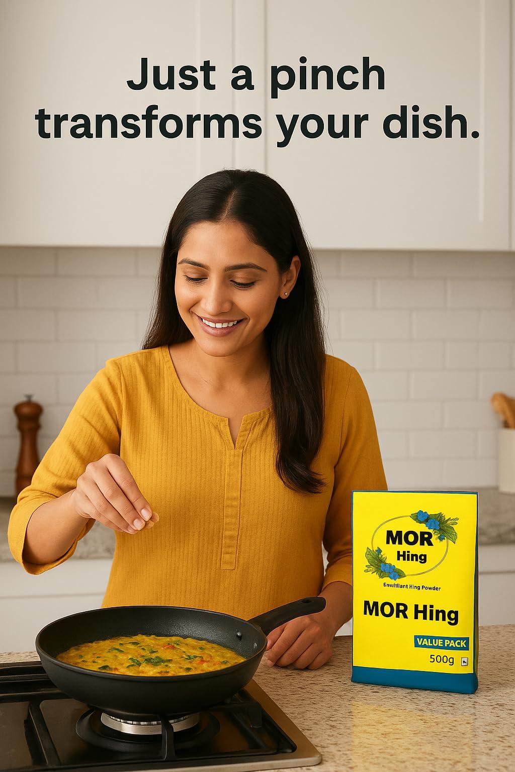 The Seasons Mor Mild Hing Powder-900gm | Compounded Asafoetida Powder