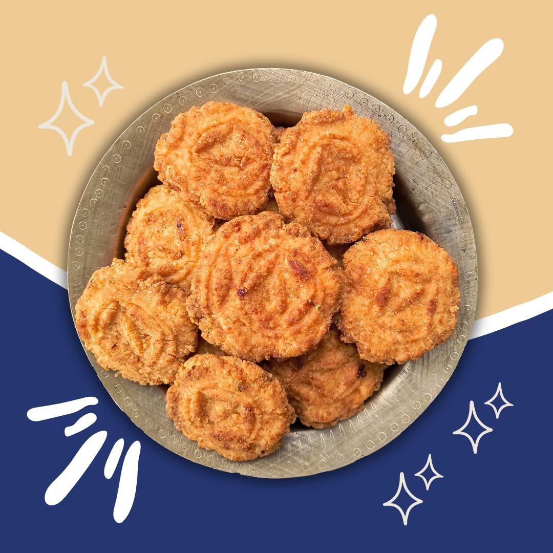 desi tesi Desi Tesi Thekua: Handcrafted Flavors of Bihar | Maida & Sooji Bliss | Preservative-Free Delight | 250g Pack 1