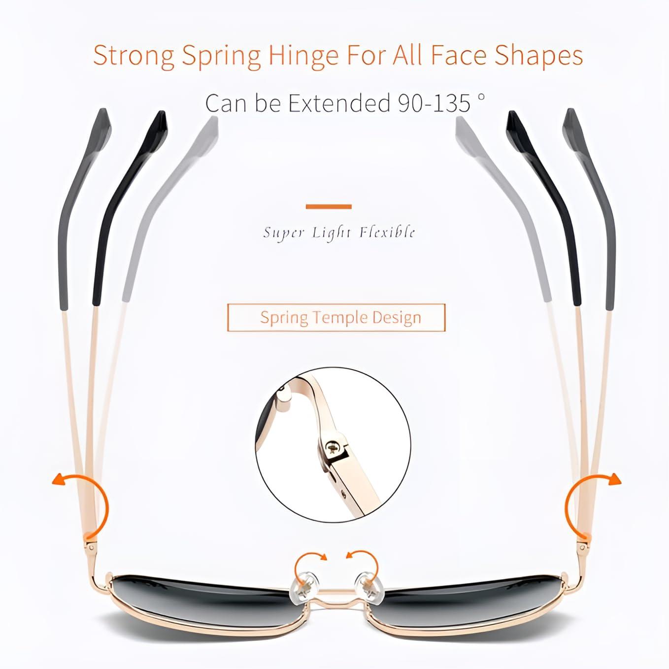 inak inak Aviator Blue Light Blocking Glasses For Men & Women, Eye Strain Protection From Computers, Tablets & Smartphones (Silver)