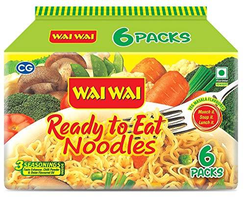 Wai Wai Wai Wai - Ready to Eat Veg Noodles 420 GM -Combo Pack of 4