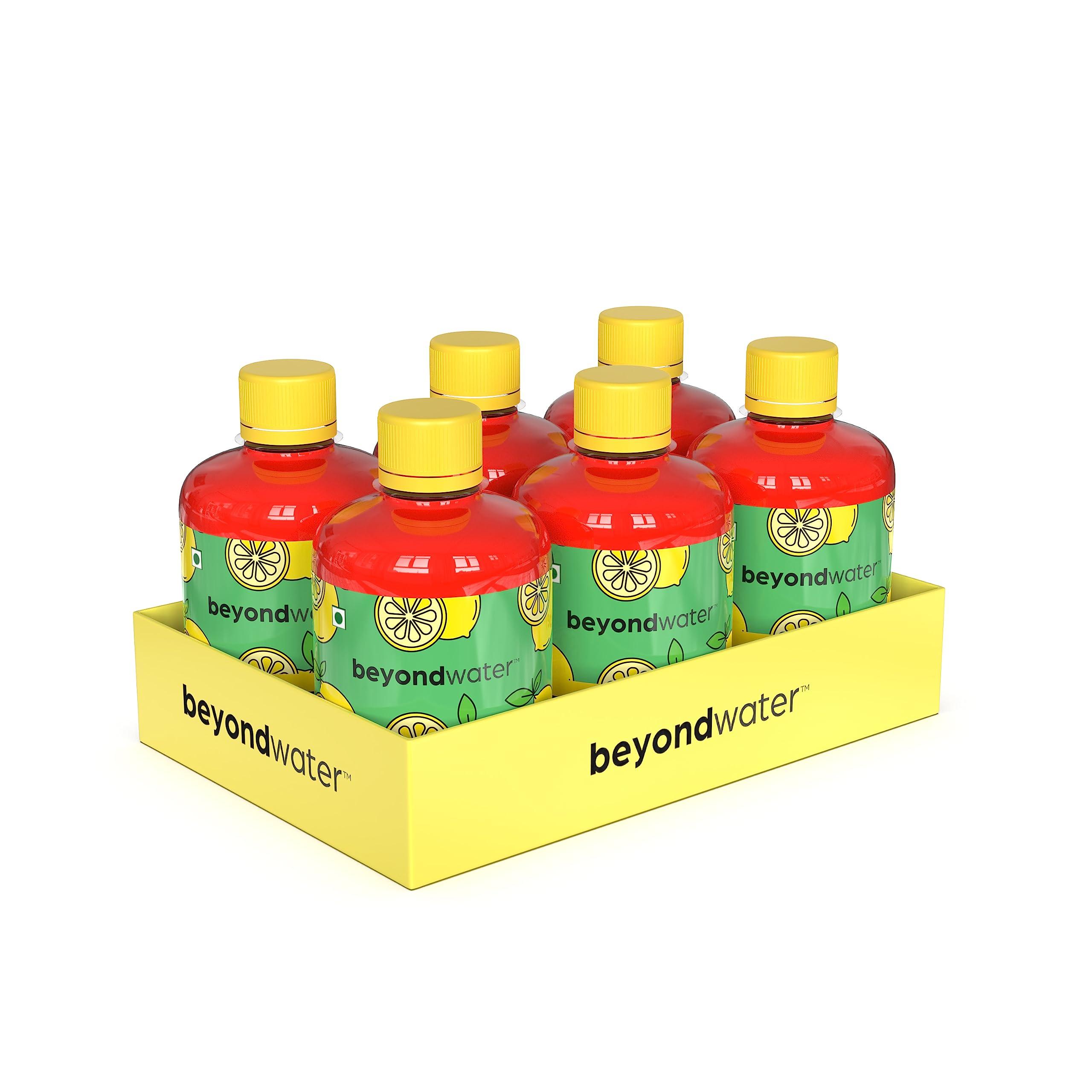 BEYOND WATER Beyond Water Lemon Iced Tea Low-Calorie Ready To Drink Real Brewed Tea with Low sugar 250 ml (Pack of 6)