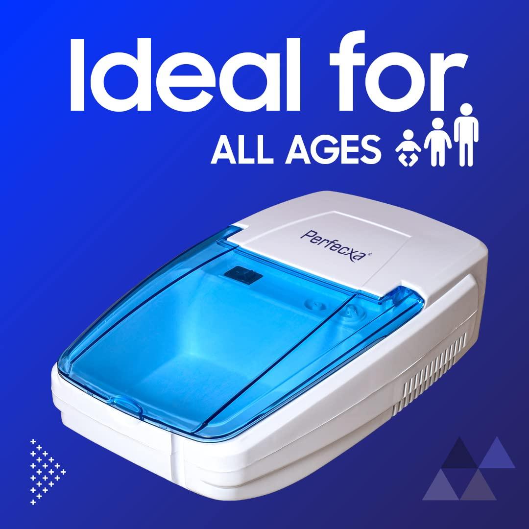 Perfecxa Perfecxa Nebulizer Machine for Adults & Kids - Compressor Motor With Mouth Piece & Separate Child/Adult Mask For Home Use This Product Comes With 2 Years Warranty