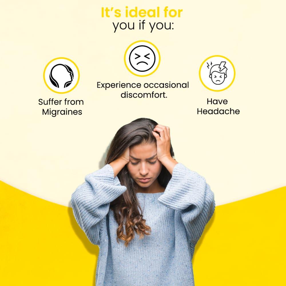 Healthcom Healthcom Herbal Ayurvedic MIG-RELIEF 60 Tablets Pack | Migraine & Headache Relieve Supplement Men & Women | Reduces Migraine, Non-Drowsy | For Optimal brain health | Helps in Reduces Frequency