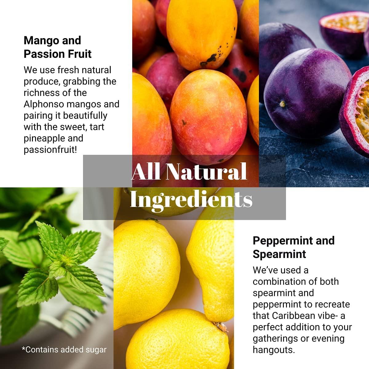 Swa Artisanal Syrups Swa Artisanal Syrups - Rum Cocktail Mixer Combo, 100% Natural, Makes 24-30 Drinks - Pack of 2 Syrups (250ml x 2)