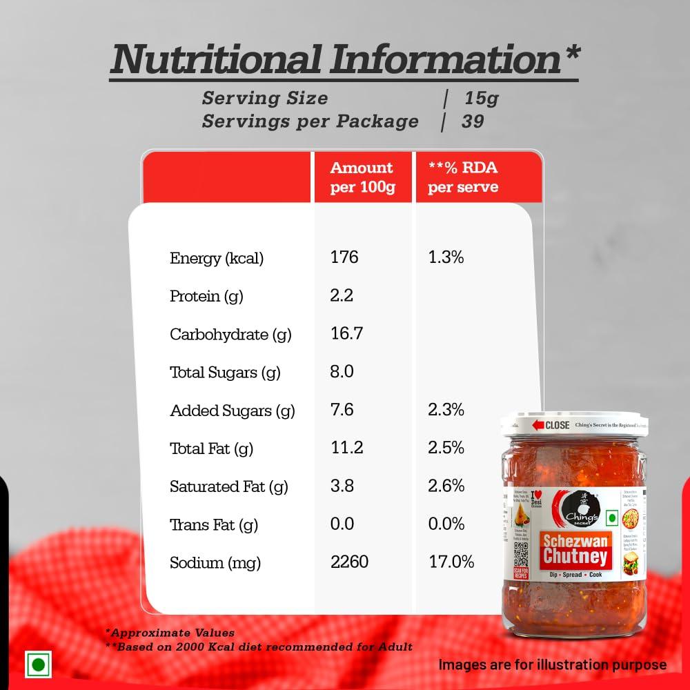 Chings Ching\'s Secret Schezwan Chutney, 600g