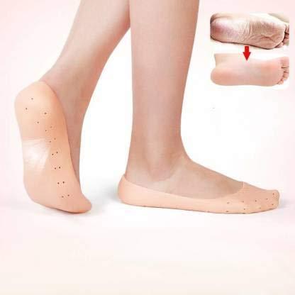 AG E-Com AG E-Com Smiling Foot Anti Crack Full Length Silicone Protector Moisturizing Socks